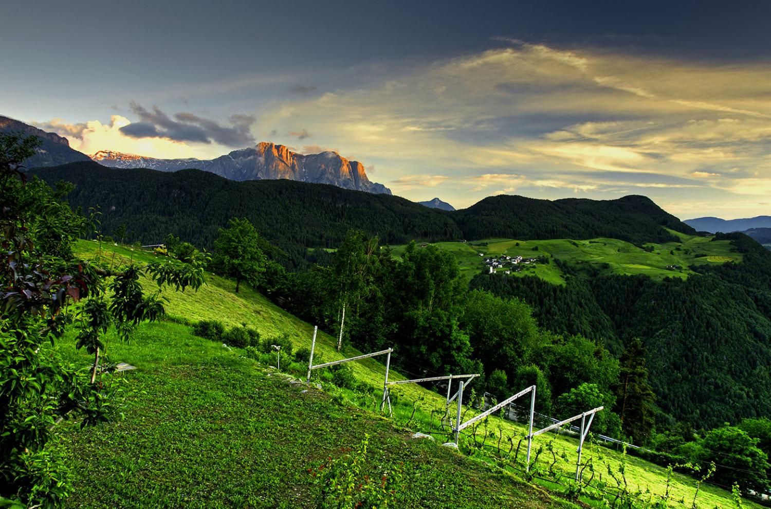 Vista incantevole sulle splendide Dolomiti