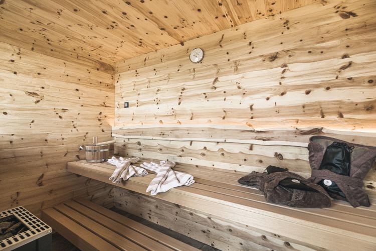 Private Sauna in der Luxury Lodge