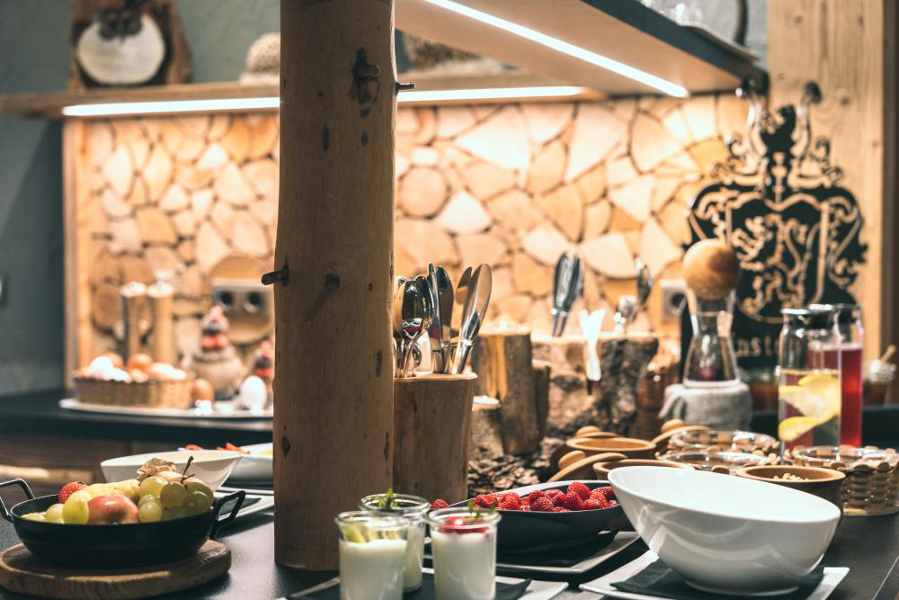 Buffet with homemade products