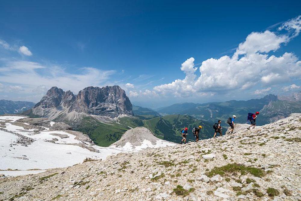 Hiking in the Sella Group, Pössnecker