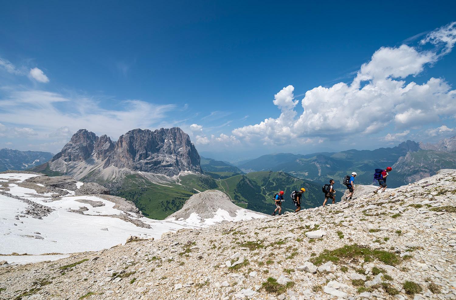 Hiking in the Sella Group, Pössnecker