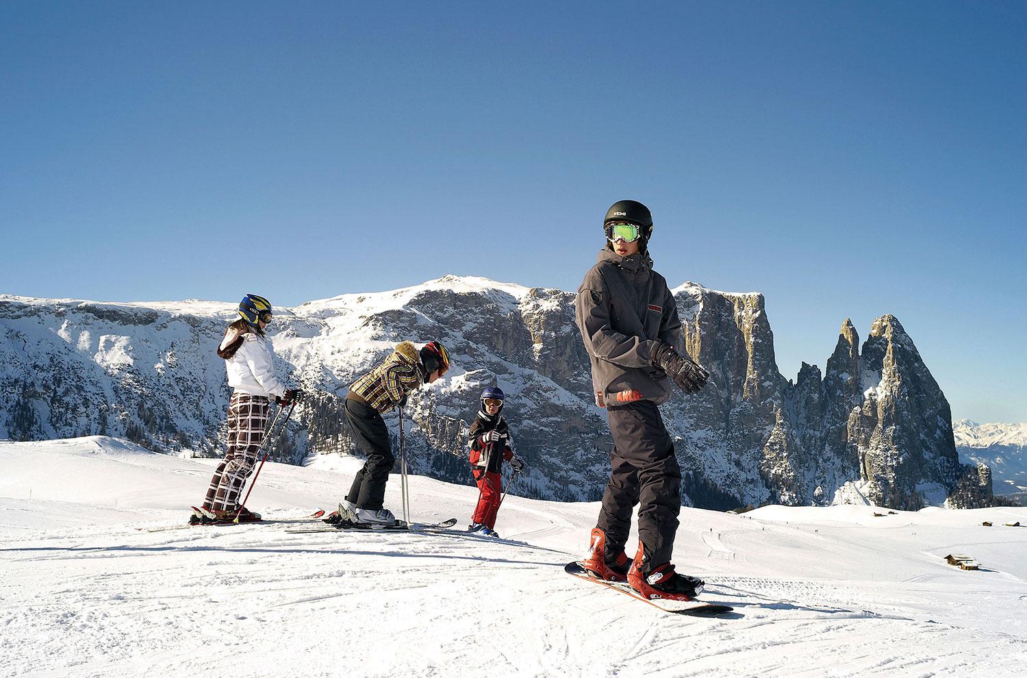 Skiing holidays at the Seiser Alm